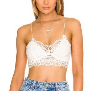 Free People Mariana Bralette White Crochet Lace Size S (NWT)